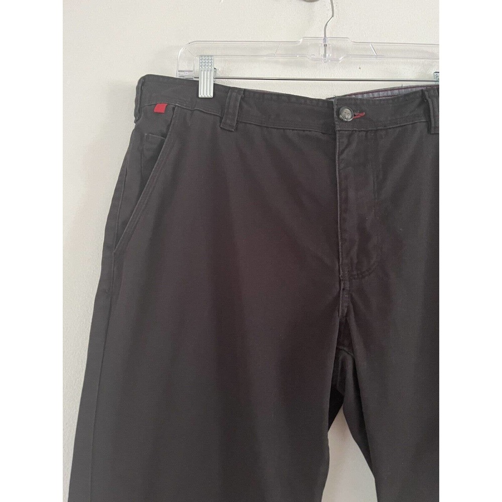 Hudson North Black Straight Leg Mens Chino Pants Size 36x30 - Picture 3 of 6